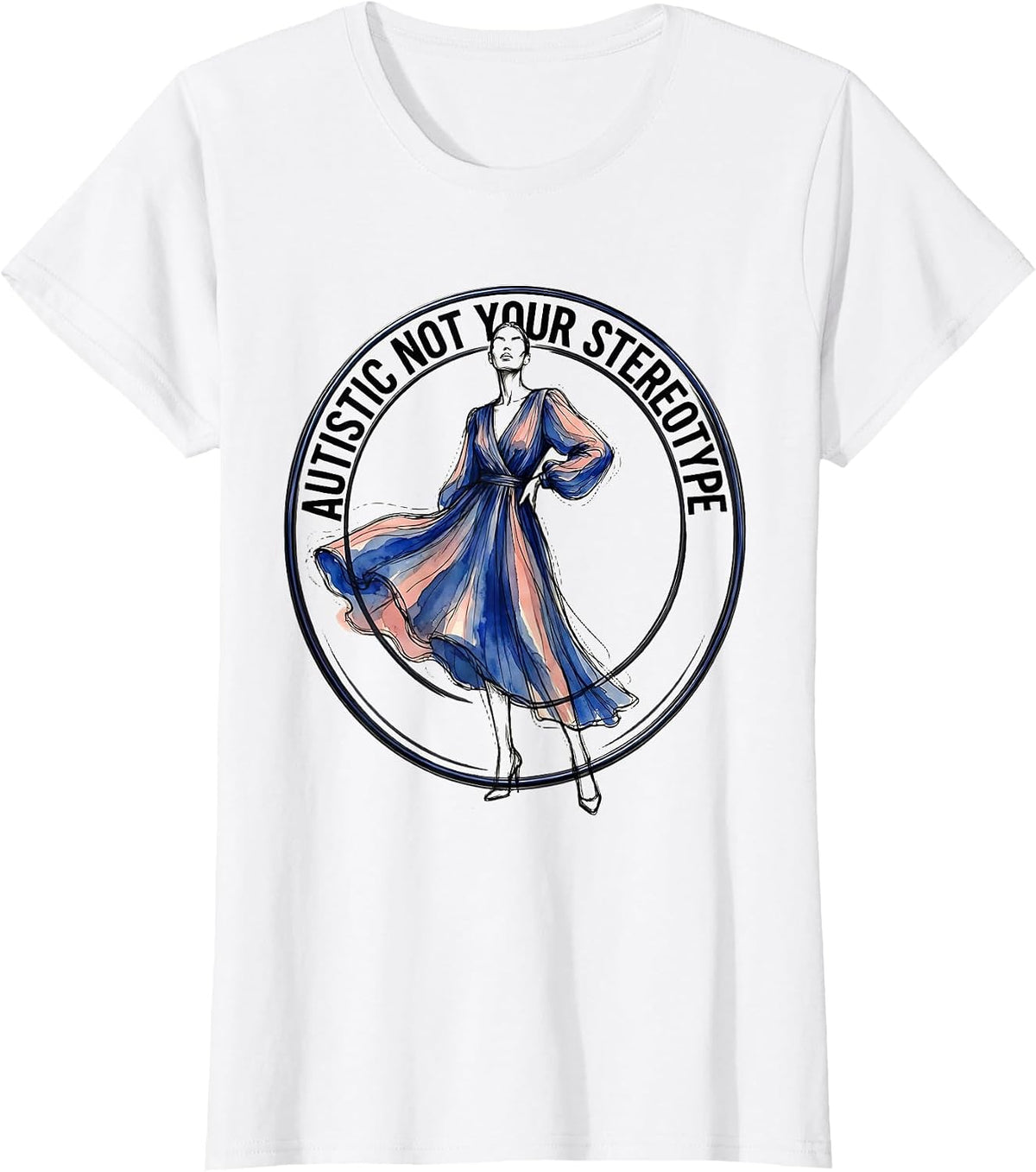 Autistic Not Your Stereotype Awareness Design T-Shirt - White