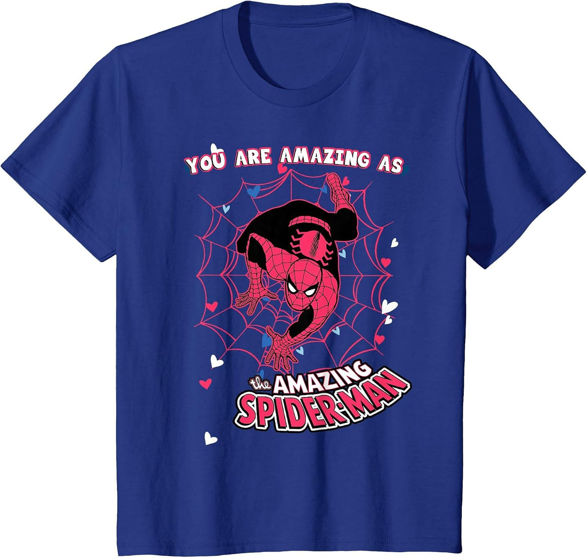Marvel Valentine's Day Spider-Man You are Amazing Couples T-Shirt - Royal Blue