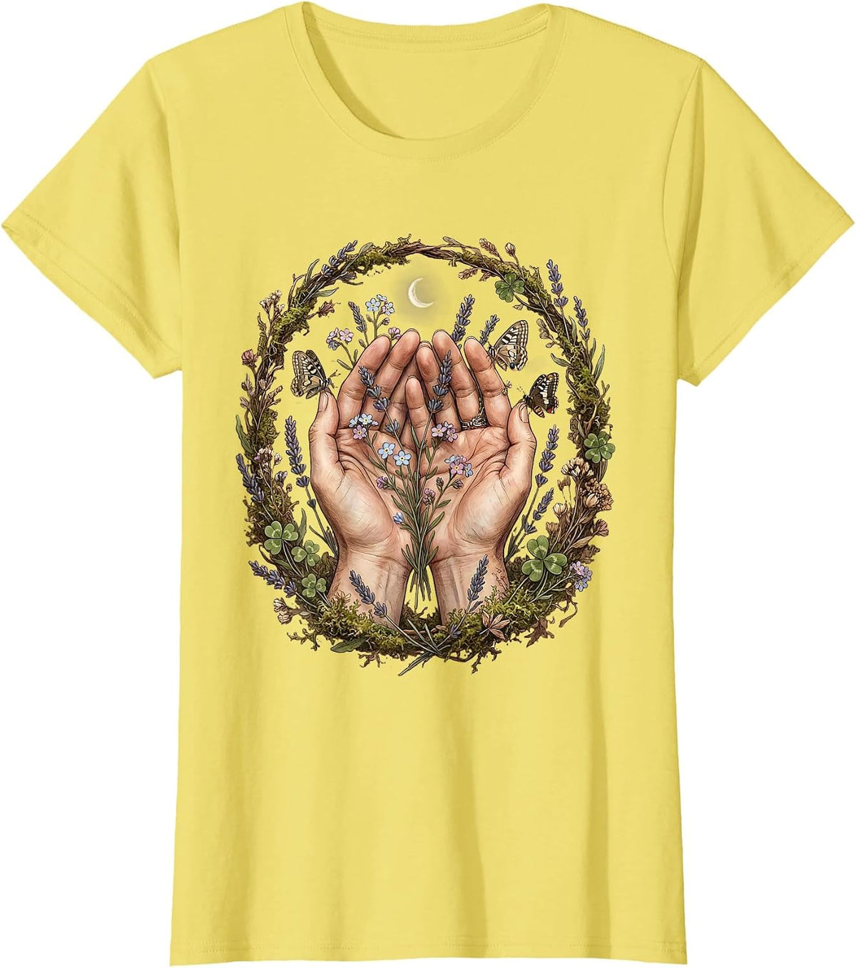 Occupational Therapy Hand Over Hand Guidance Art T-Shirt - Lemon Yellow