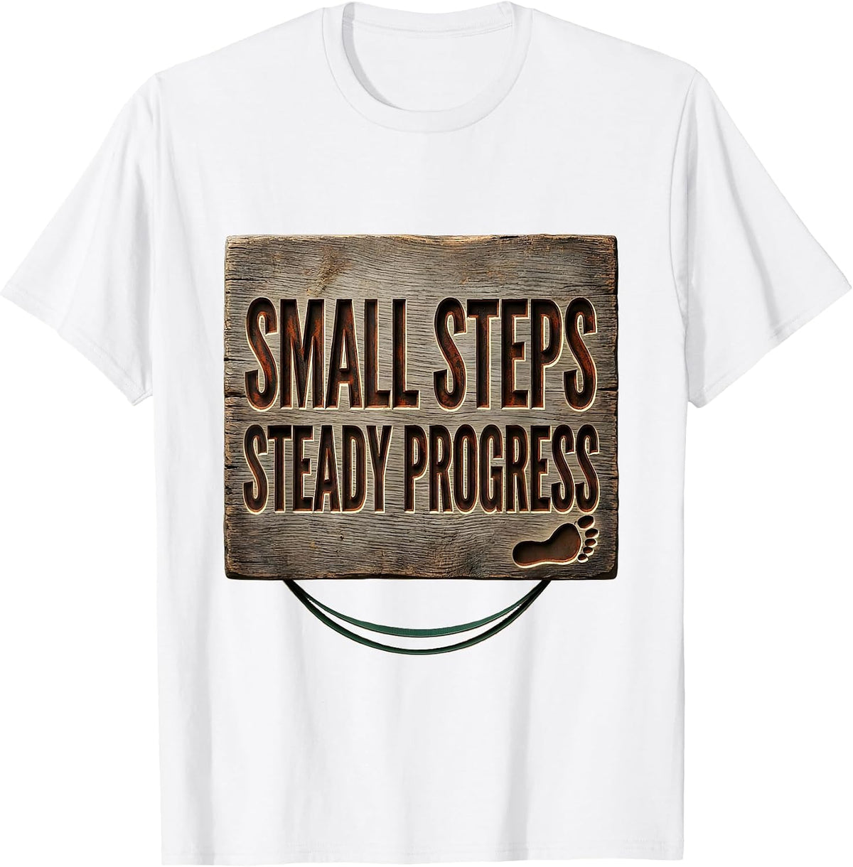 Men's Small Steps, Steady Progress Vintage Occupational Therapy OT T-Shirt - White