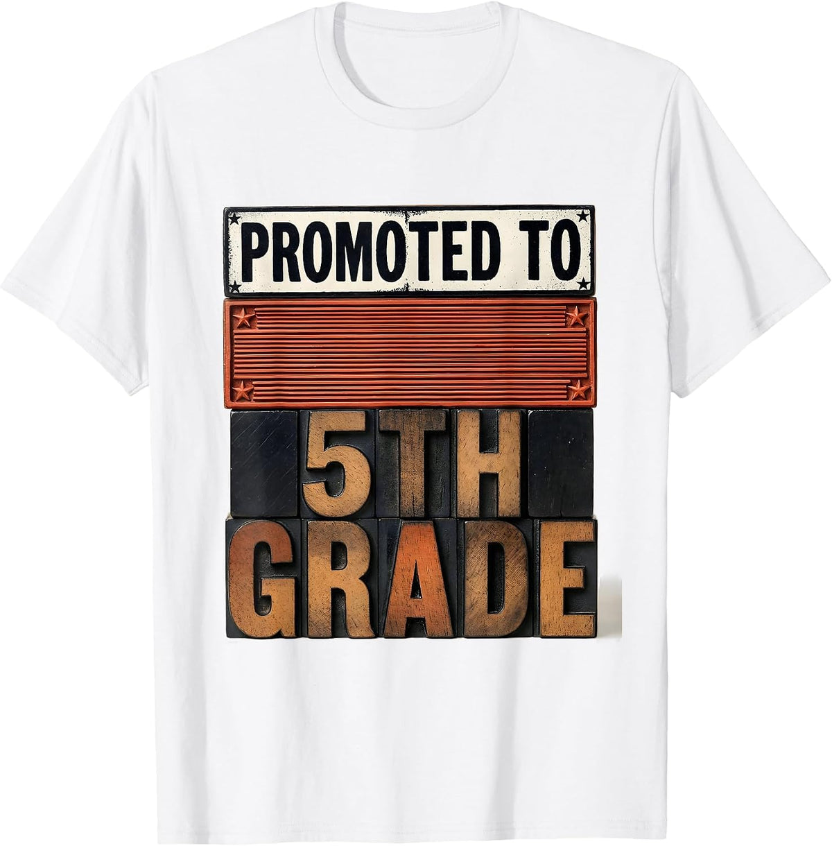 Men's Promoted To 5th Grade Bruh We Back Back To School Meme T-Shirt - White