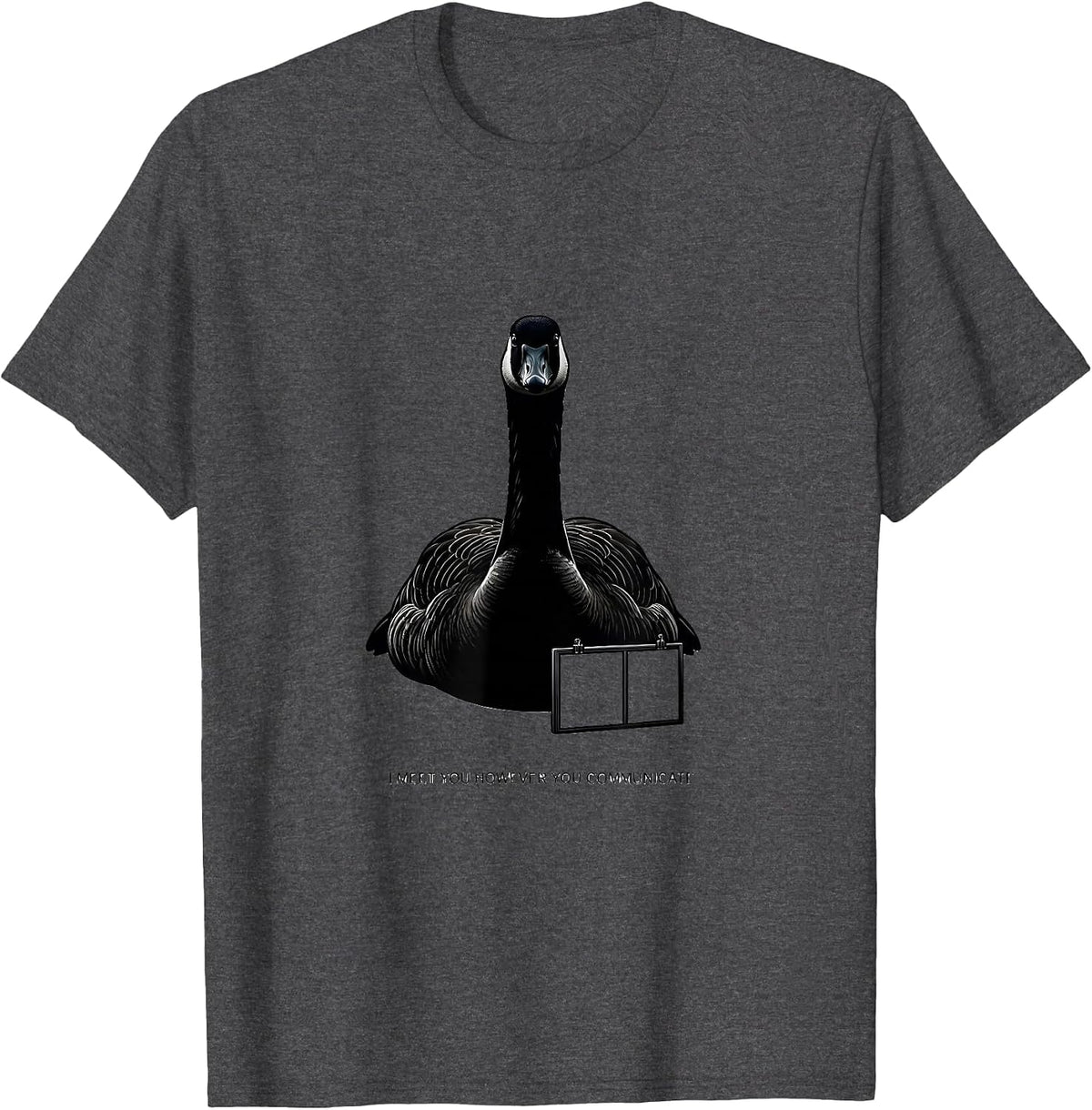 Men's I Meet You However You Communicate Funny SPED Teacher T-Shirt - Dark Heather Grey