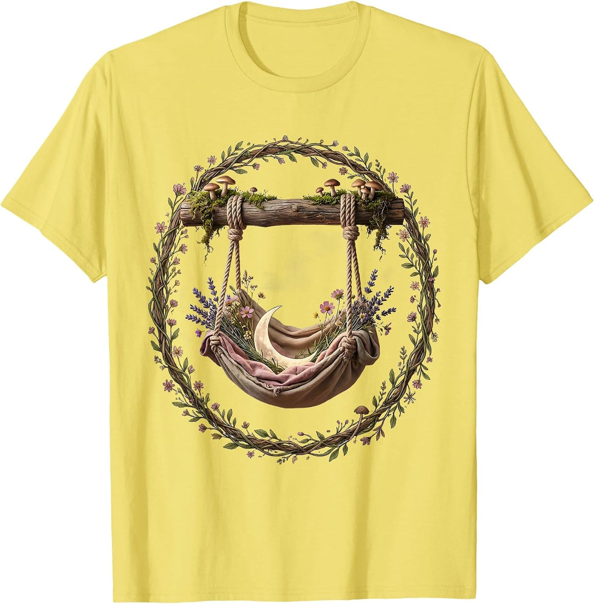 Men's Occupational Therapy Sensory Swing Illustration T-Shirt - Lemon Yellow