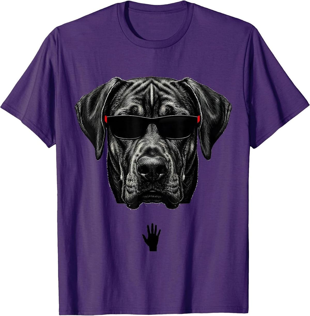 Men's Rhodesian Ridgeback Sunglasses Dog Breed Portrait Humor T-Shirt - Purple