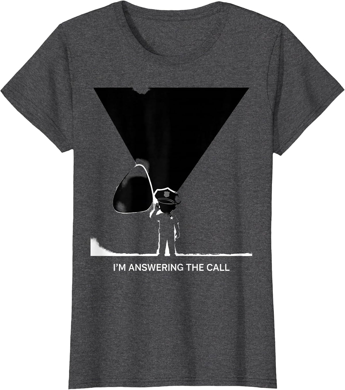 Women's I'm Answering The Call Future Police Officer Kids Toddler T-Shirt - Dark Heather Grey