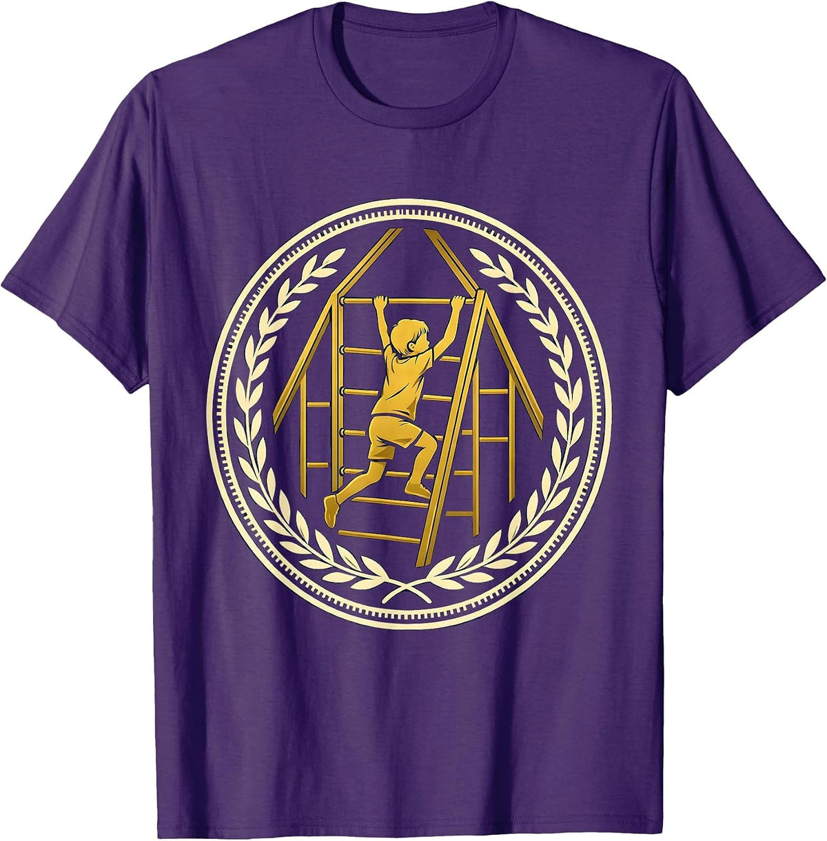 Men's Occupational Therapy Child Climbing Gym Structure T-Shirt - Purple