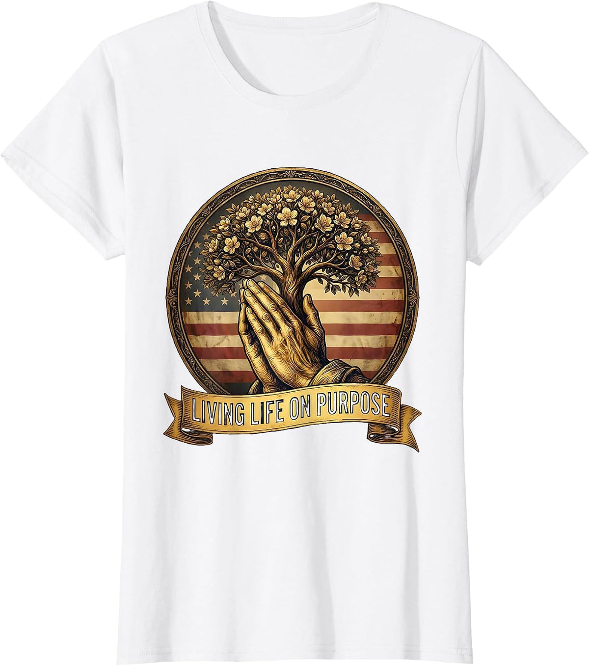 Living Life On Purpose Occupational Therapy Design T-Shirt - White