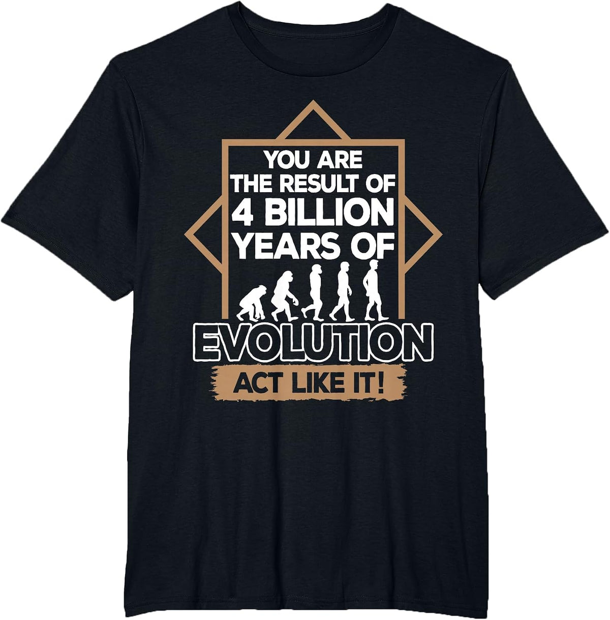 Biologist Darwin 4 Billion Years of Evolution Biology T-Shirt - Black