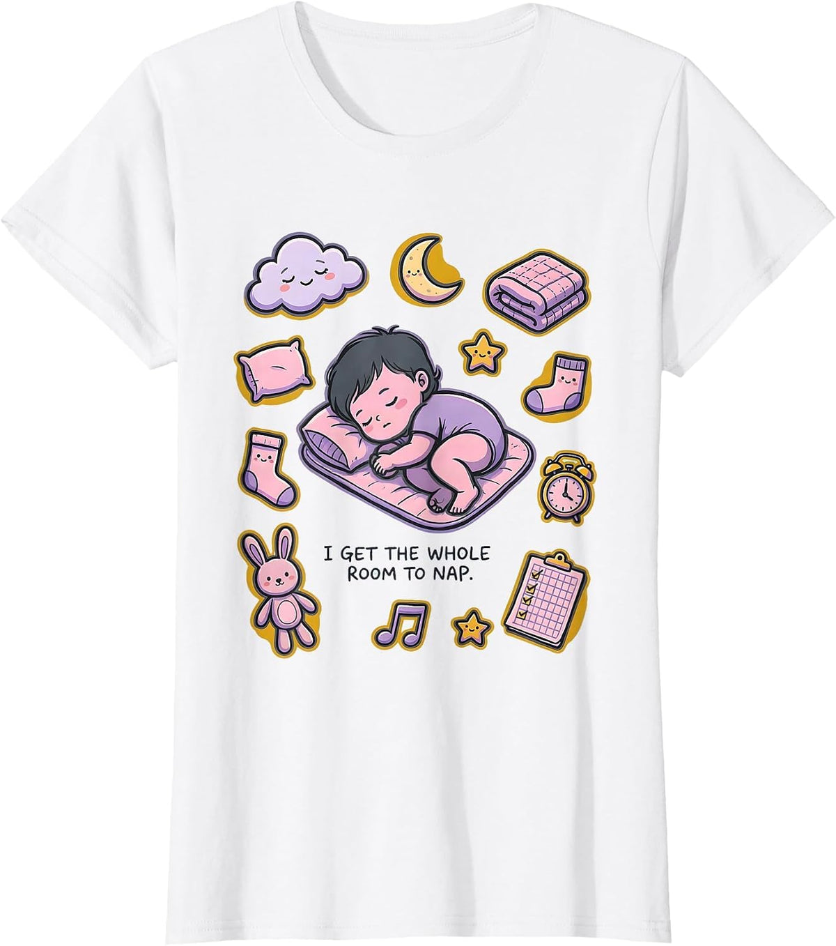 I Get The Whole Room To Nap Funny Childcare Provider Daycare T-Shirt - White