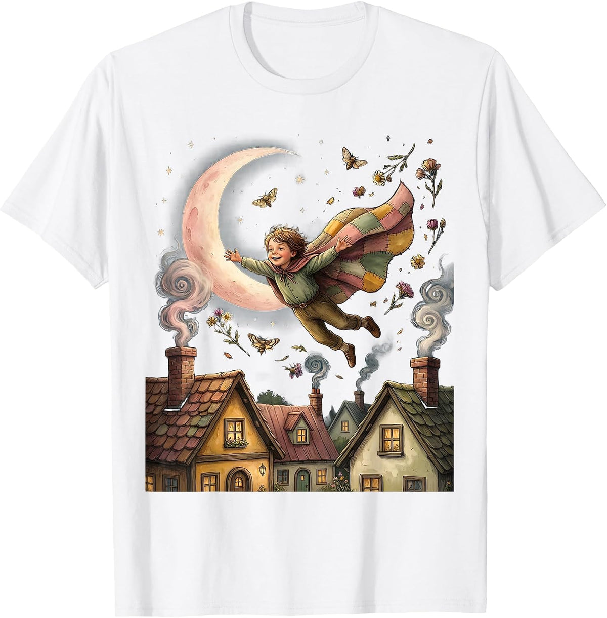 Down Syndrome Awareness Flying Cape Hero Child Design T-Shirt - White