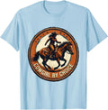 Men's Cowgirl By Choice Rodeo Western Design T-Shirt - Baby Blue