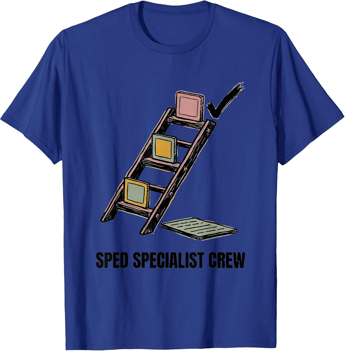 SPED Specialist Crew Special Education Teacher Squad Pride T-Shirt - Royal Blue