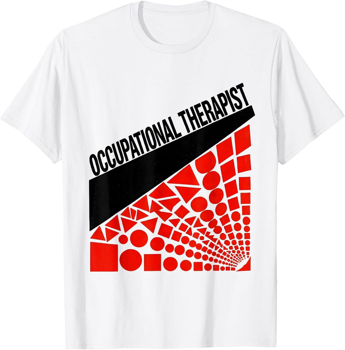 Men's Occupational Therapist Constructivist Poster OT Month Work T-Shirt - White