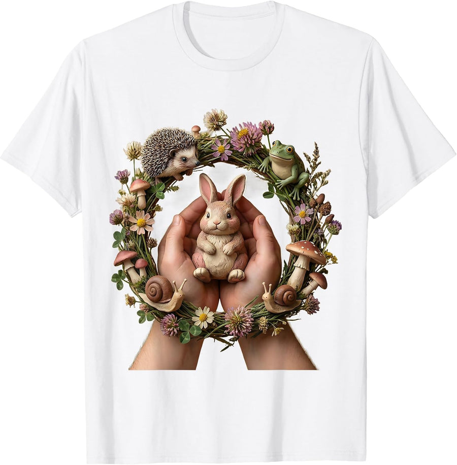 Preschool Teacher Clay Animal Shapes Graphic T-Shirt - White