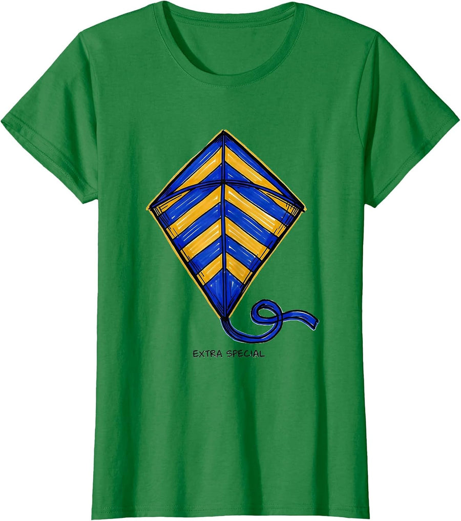 Women's Extra Special Heartfelt Down Syndrome Awareness Family T-Shirt - Kelly Green