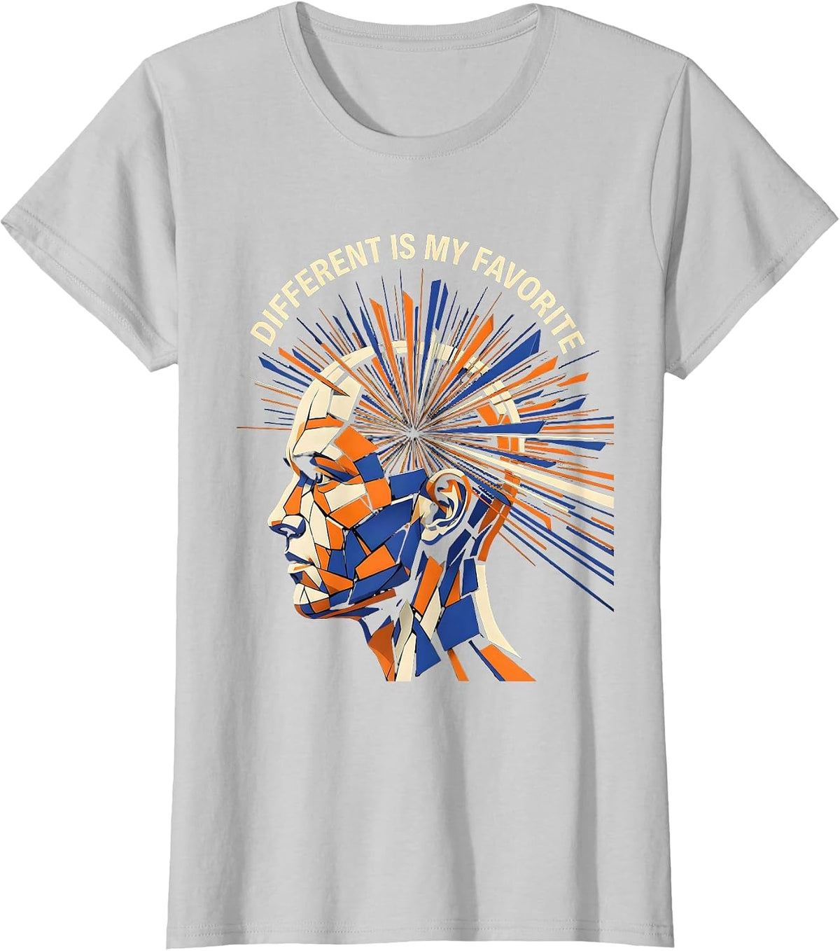 Different Is My Favorite Special Education Design T-Shirt - Silver Grey