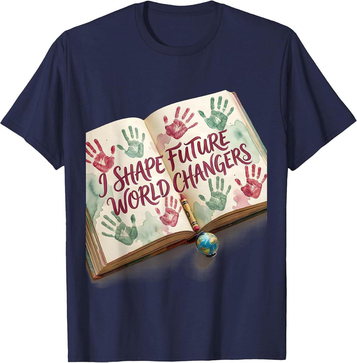 Men's I Shape Future World Changers PreK Teacher T-Shirt - Navy Blue