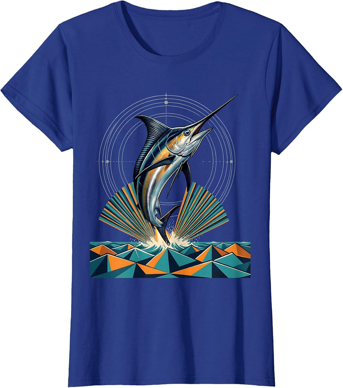 Women's Gulf of America Mahi-Mahi Explosion Graphic T-Shirt - Royal Blue