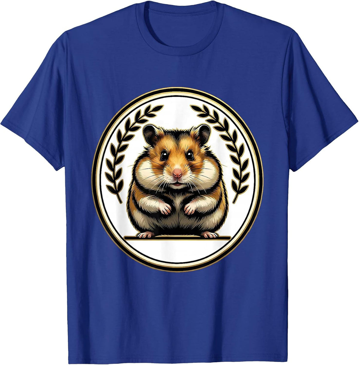Men's Hamster Cheeks Sign Painter Showcard Funny Small Animal T-Shirt - Royal Blue