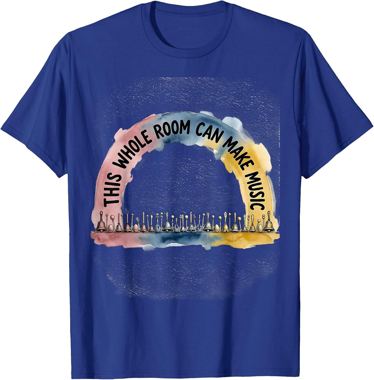 Men's This Whole Room Can Make Music Music Teacher Appreciation T-Shirt - Royal Blue