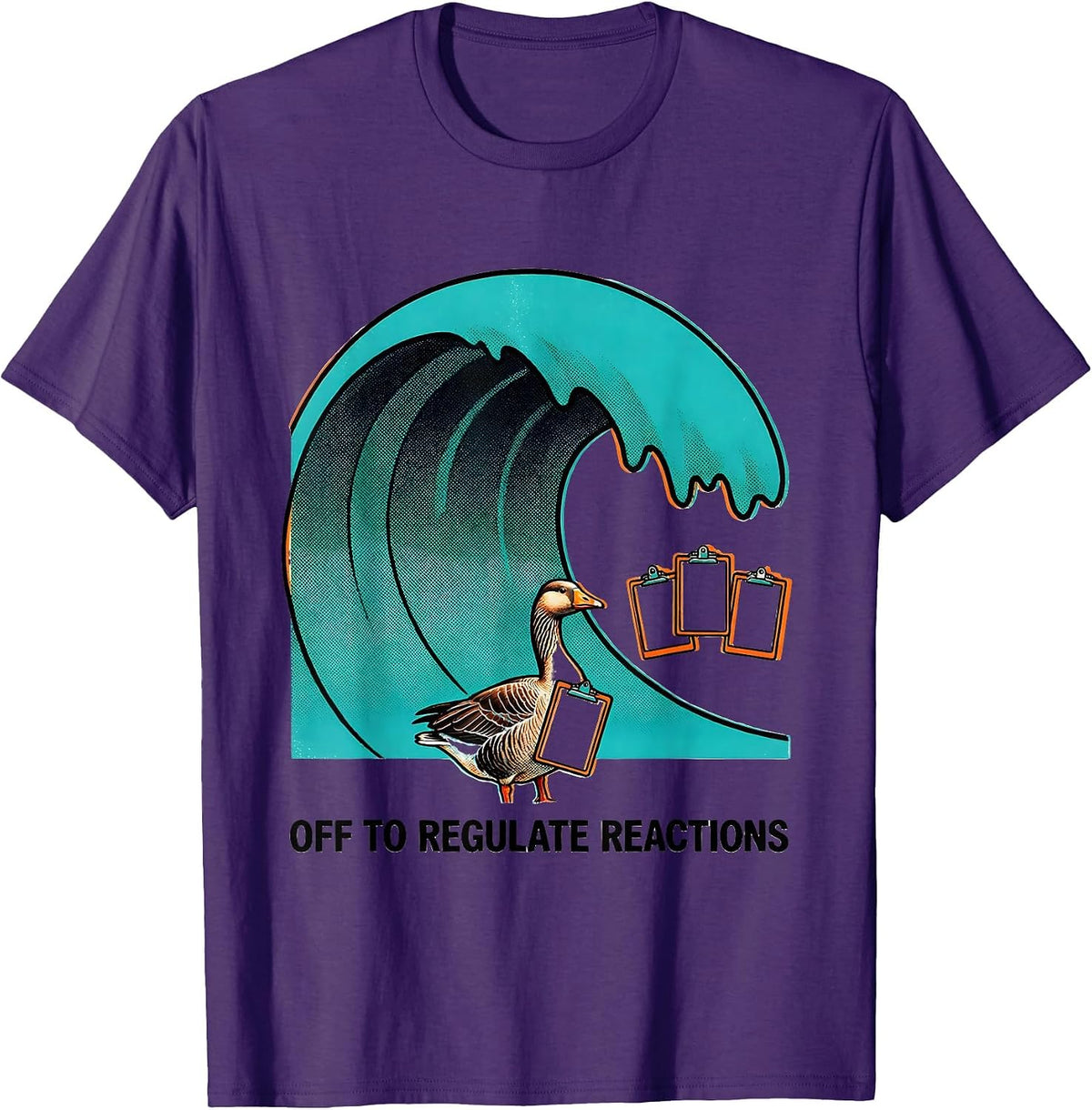 Off To Regulate Reactions Funny Mental Health Counselor T-Shirt - Purple