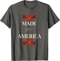 Made in America Patriotic Pride Design T-Shirt - Asphalt Grey