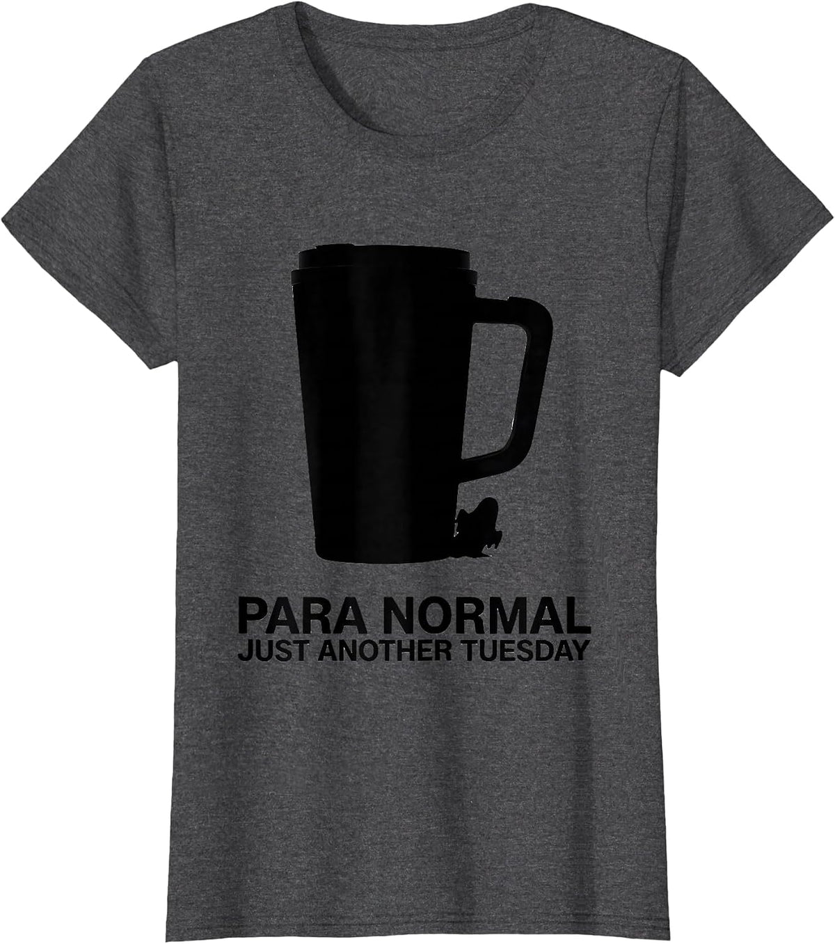 Women's Para Normal Just Another Tuesday Ghost Sped Teacher T-Shirt - Dark Heather Grey