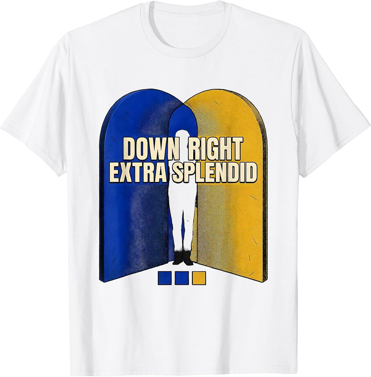 Men's Down Right Extra Splendid Heartfelt Down Syndrome Awareness T-Shirt - White