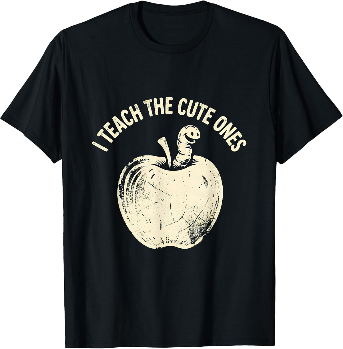 Men's I Teach The Cute Ones Preschool Teacher Design T-Shirt - Black