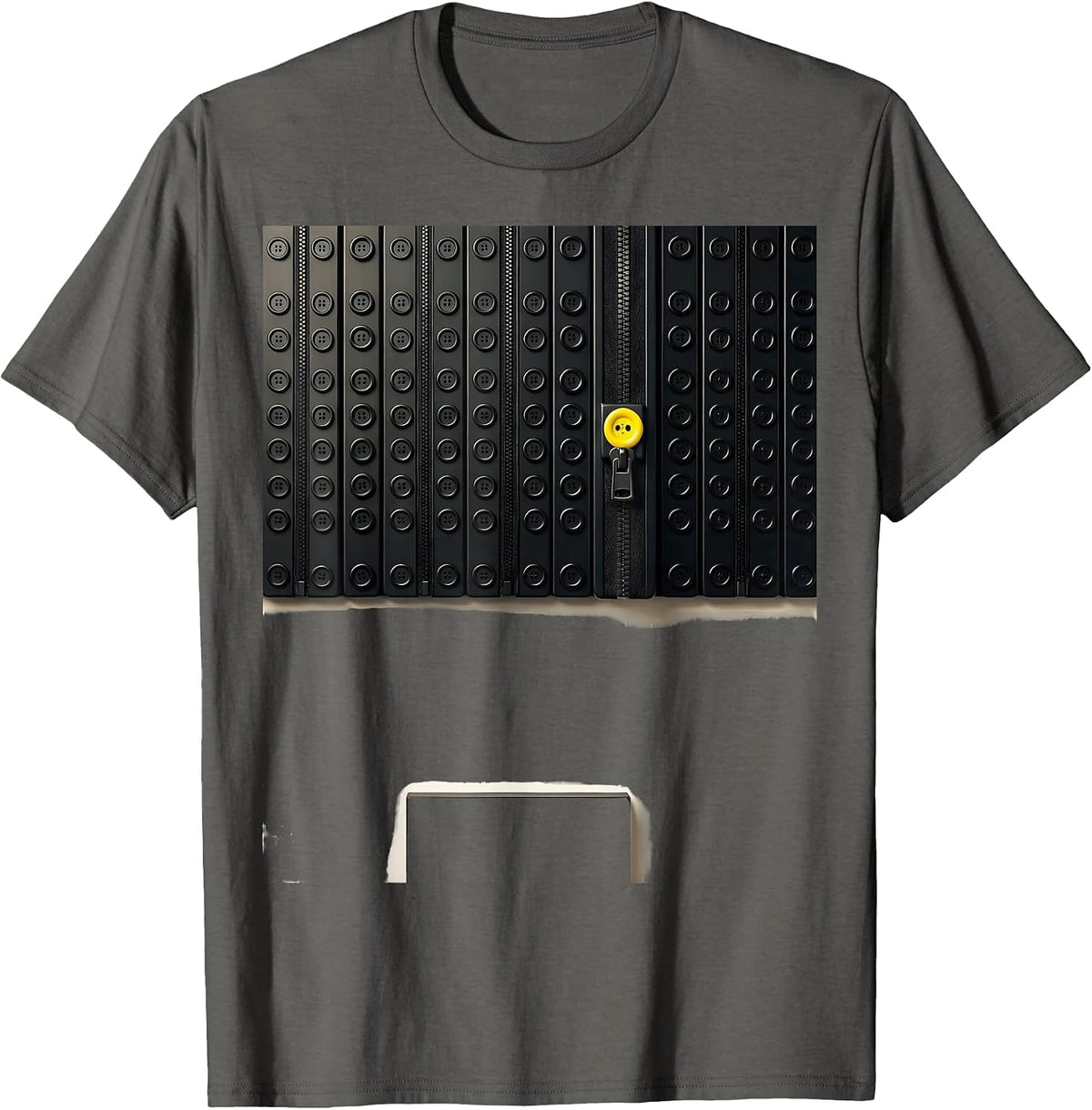 Men's Dressing Practice Board Occupational Therapy Humor T-Shirt - Asphalt Grey