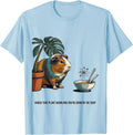 Men's Knock That Plant Again And You're Going In The Soup Funny T-Shirt - Baby Blue