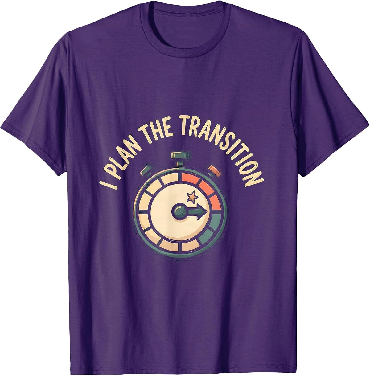 Men's I Plan The Transition Special Education Teacher SPED Team T-Shirt - Purple
