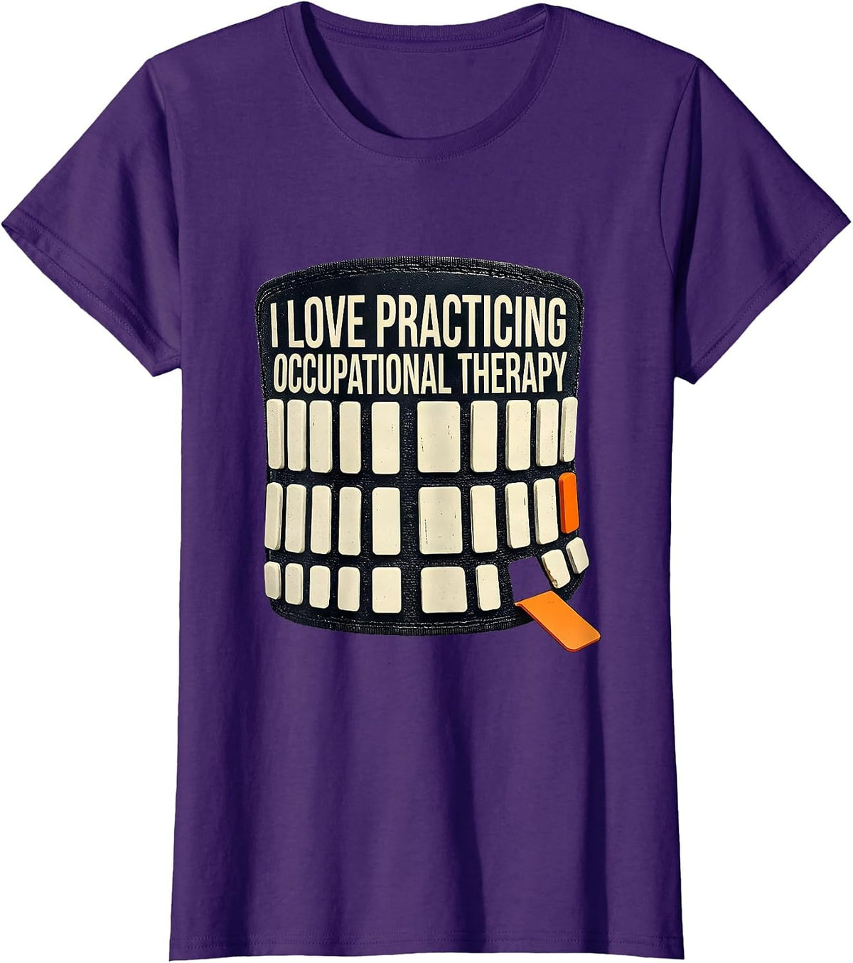 Women's I Love Practicing Occupational Therapy Funny OT Humor T-Shirt - Purple