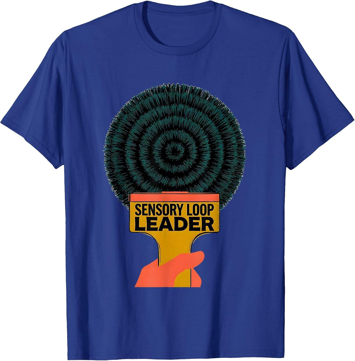 Sensory Loop Leader Occupational Therapy OT Student Sensory T-Shirt - Royal Blue