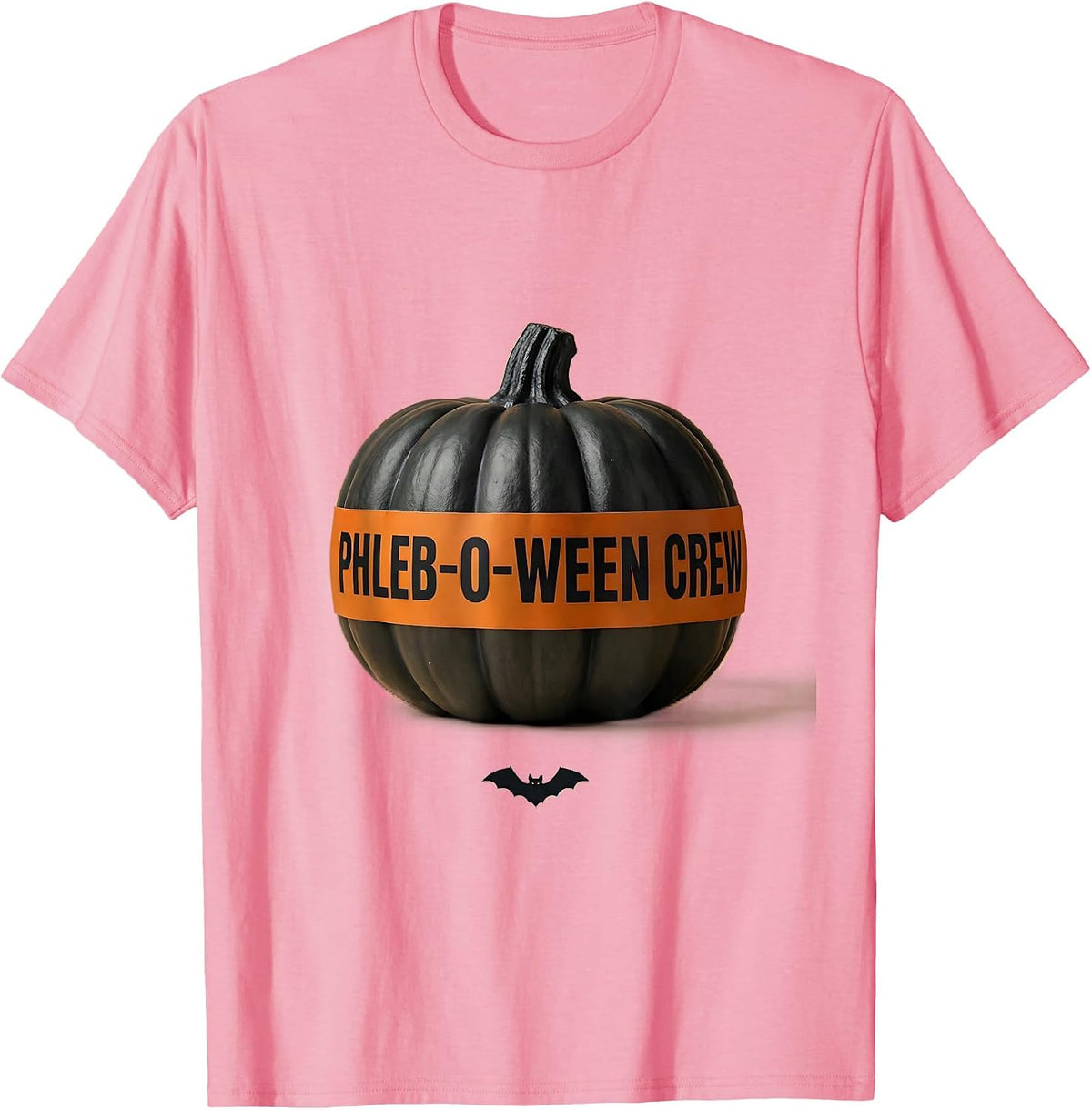 Men's Phleb-O-Ween Crew Funny Medical Halloween Crew Phlebotomist T-Shirt - Pink