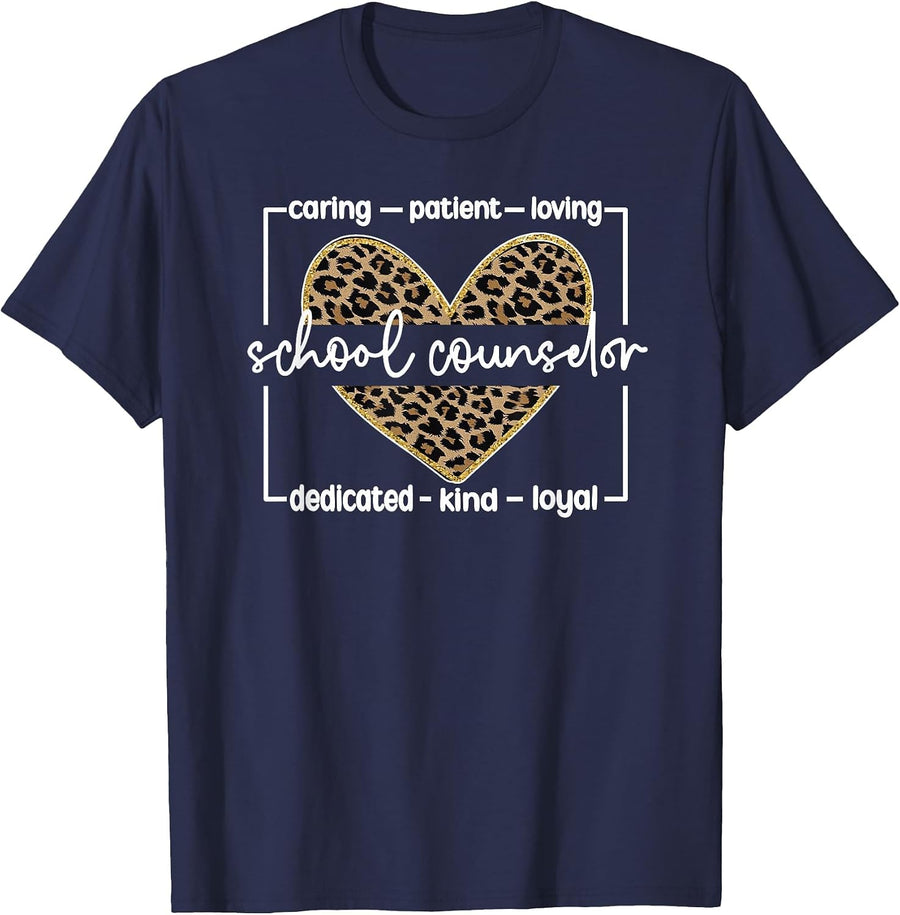 School Counselor Appreciation School Counseling T-Shirt - Navy Blue