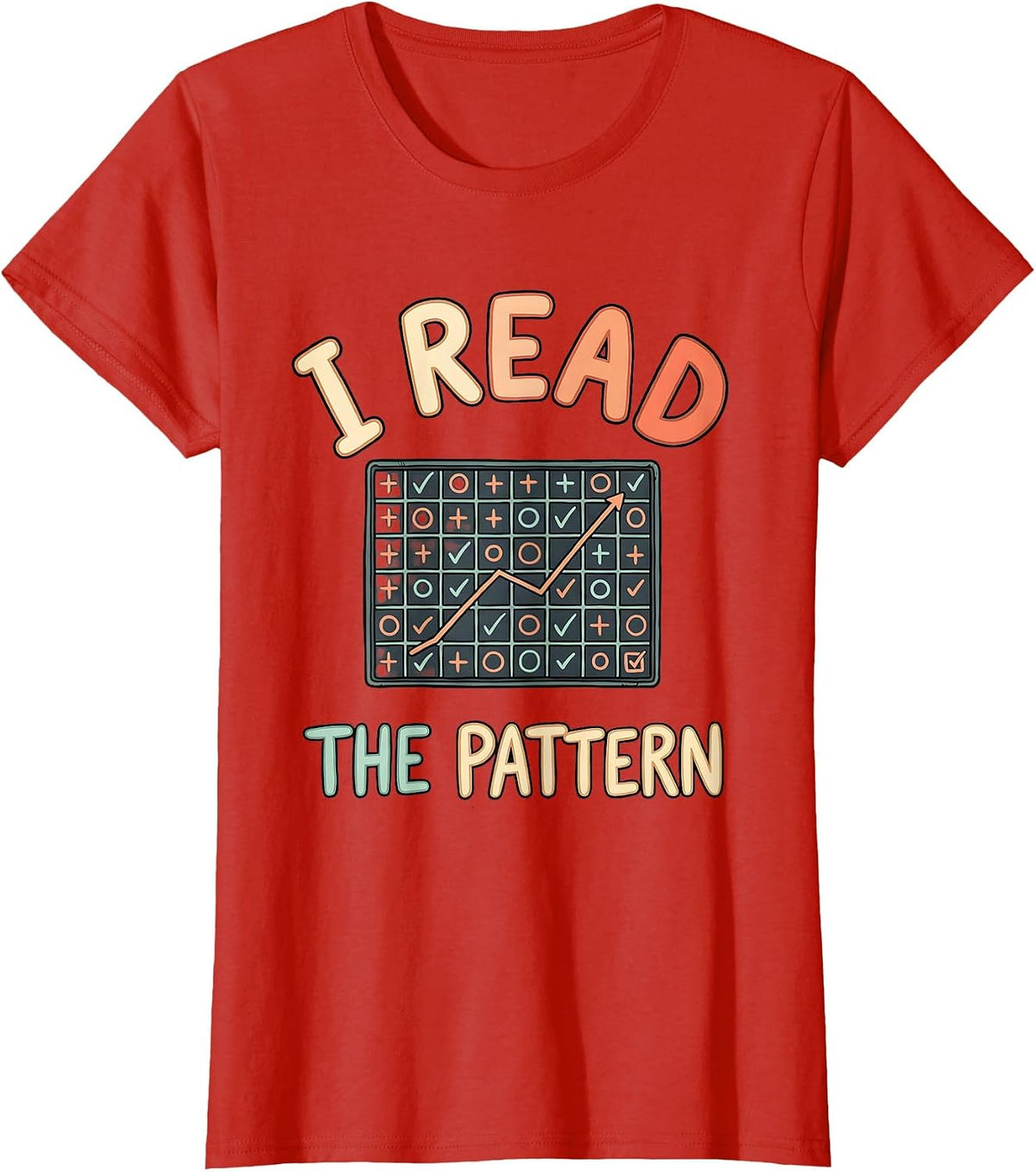 I Read The Pattern Funny Special Education Teacher SPED Aide T-Shirt - Red