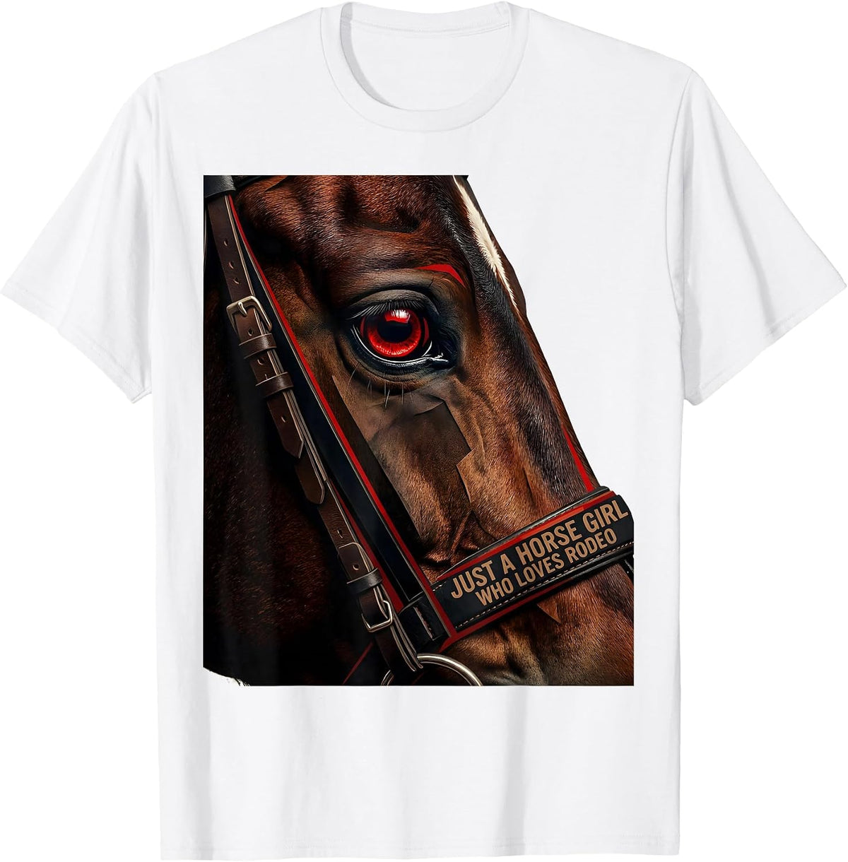 Men's Just A Horse Girl Who Loves Rodeo Vintage Western Cowgirl T-Shirt - White