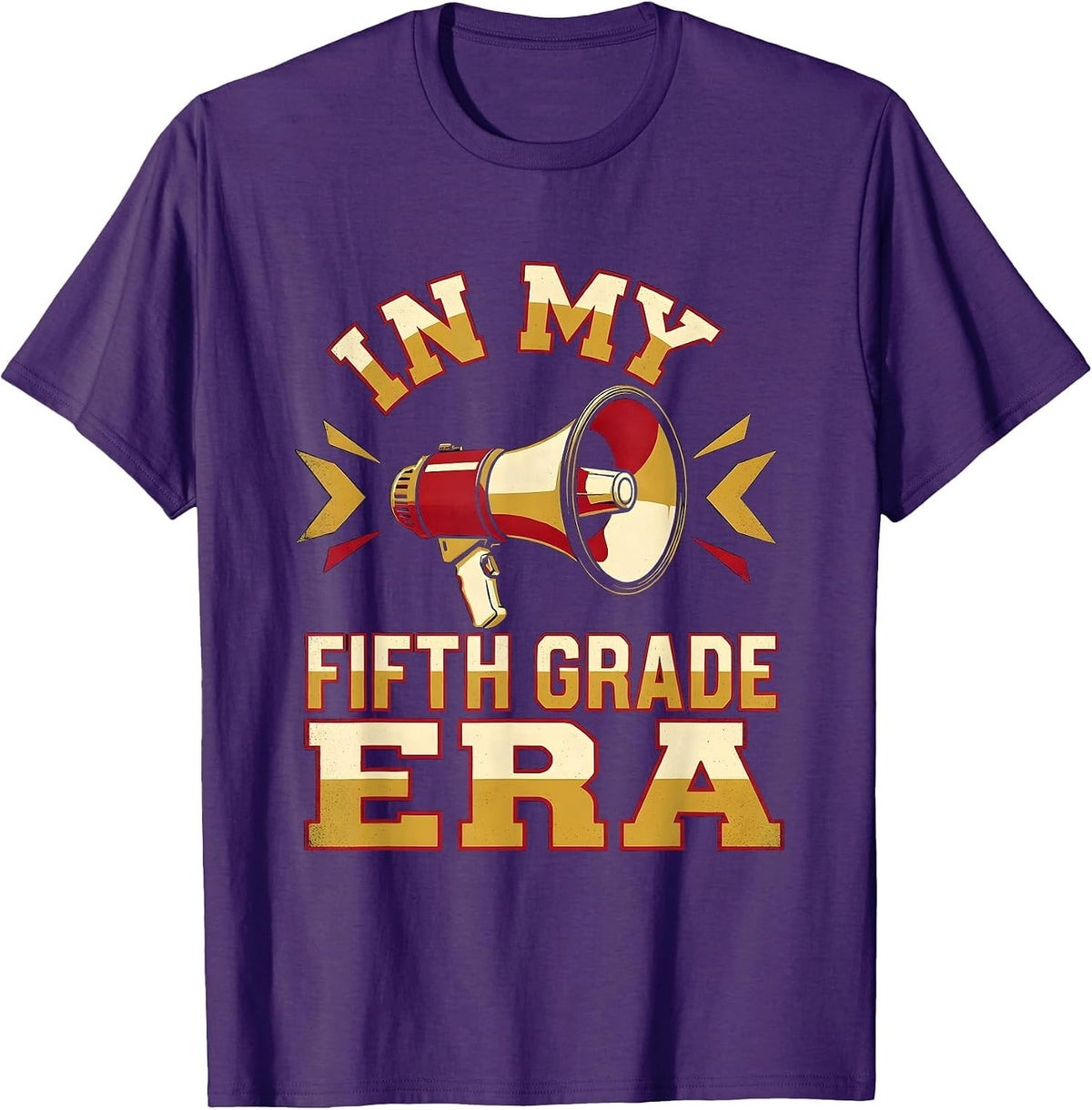 In My Fifth Grade Era Girl Tie Dye 5th Grade Back to School T-Shirt - Purple