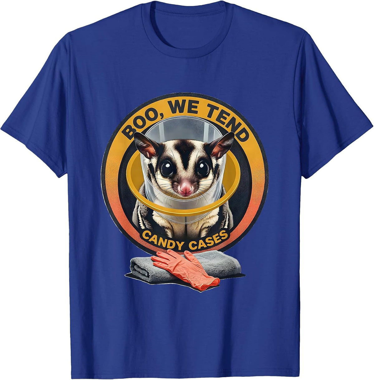 Men's Boo We Tend Candy Cases Funny Vet Tech Halloween Workplace T-Shirt - Royal Blue