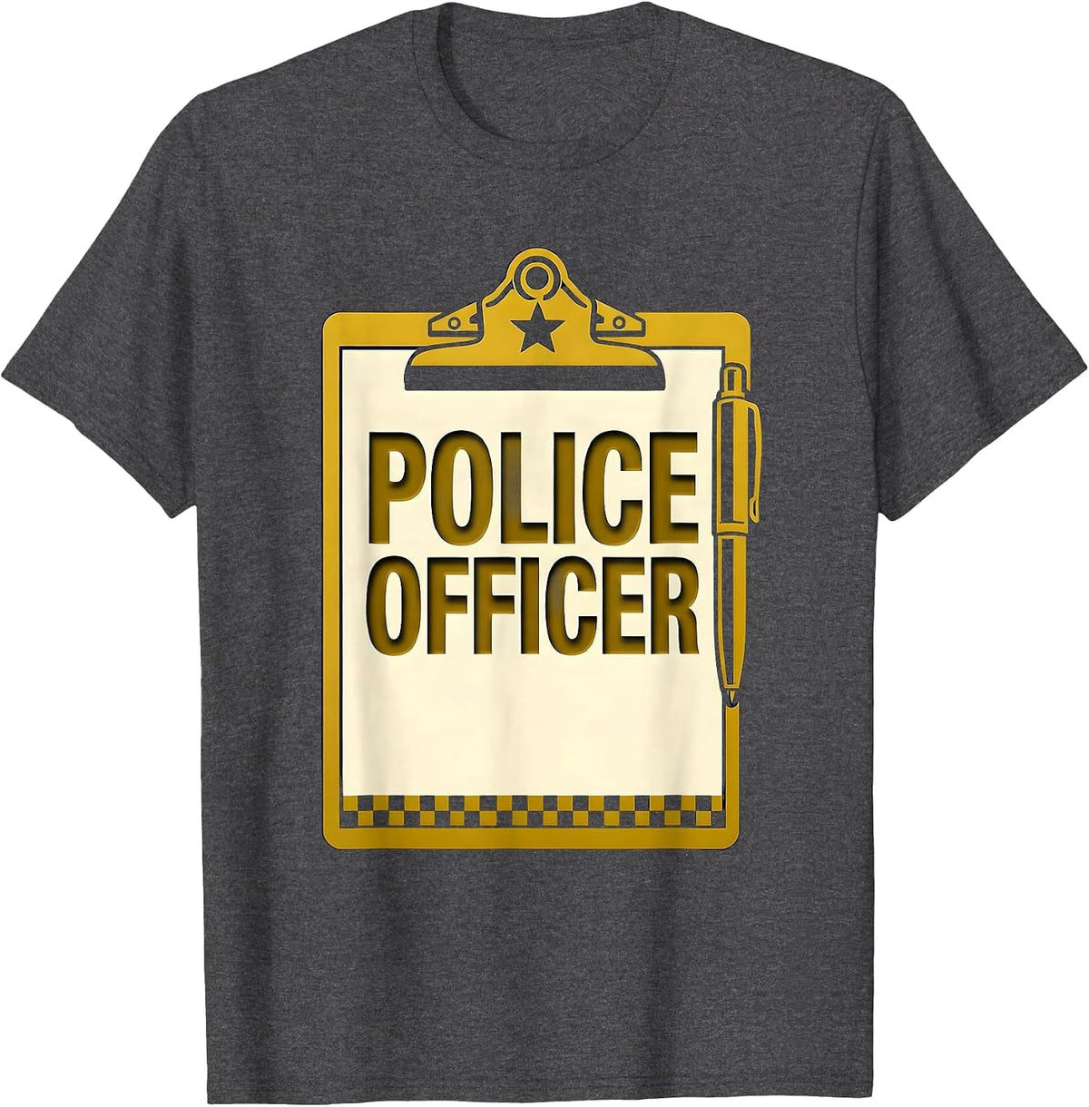Men's Police Officer Halloween Costume for Kids and Adults T-Shirt - Dark Heather Grey