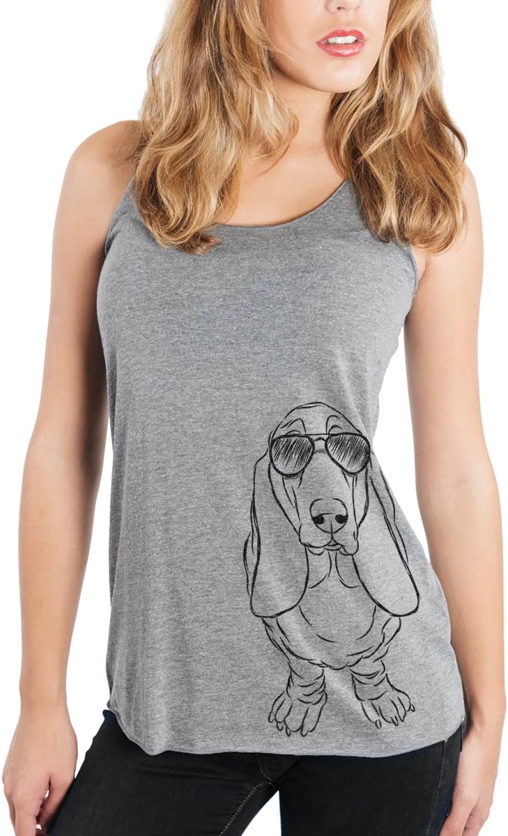 Inkopious Tank the English Bulldog Women's Triblend T-Shirt - Grey Racerback