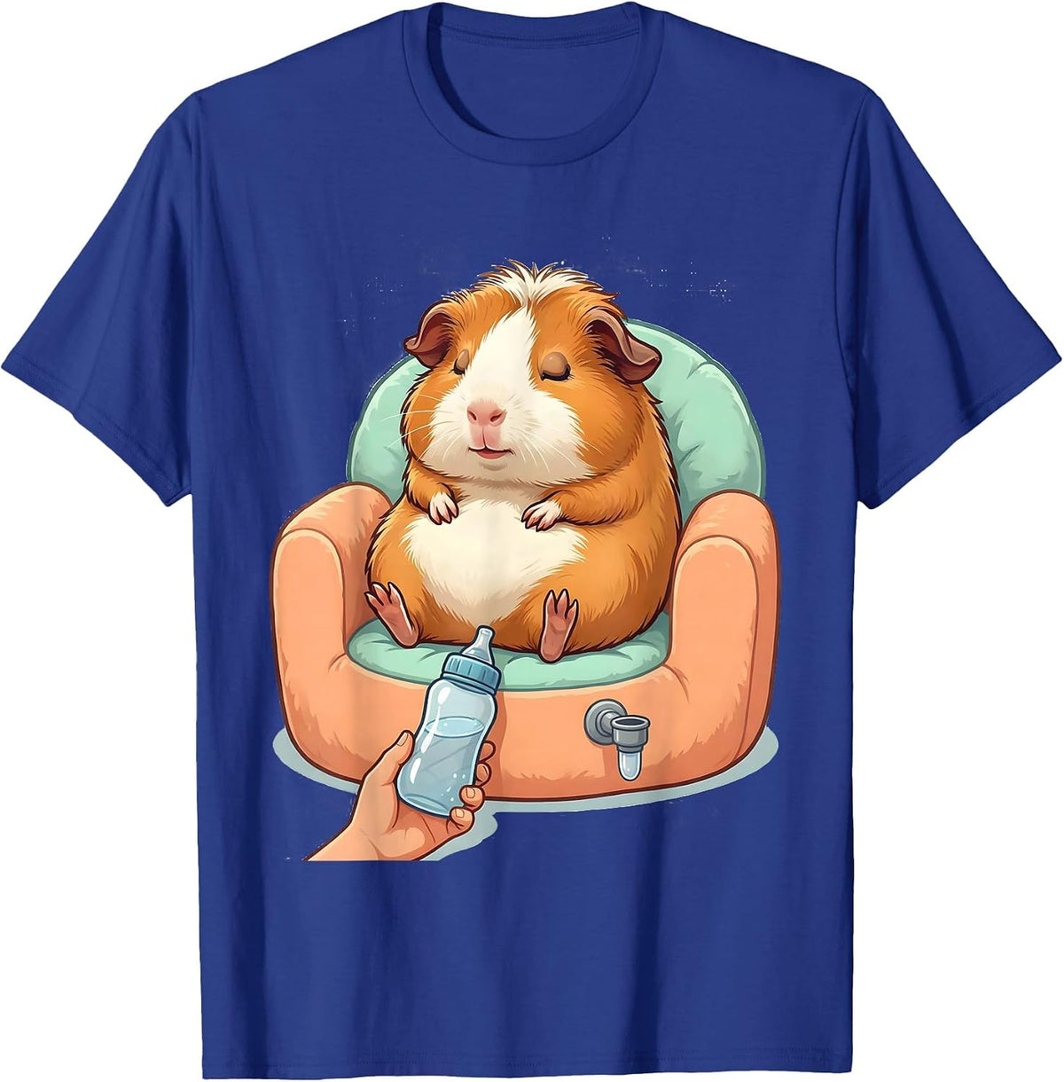 Cute Tailless Guinea Pig Kawaii Pet Lover Humor T-Shirt - Royal Blue