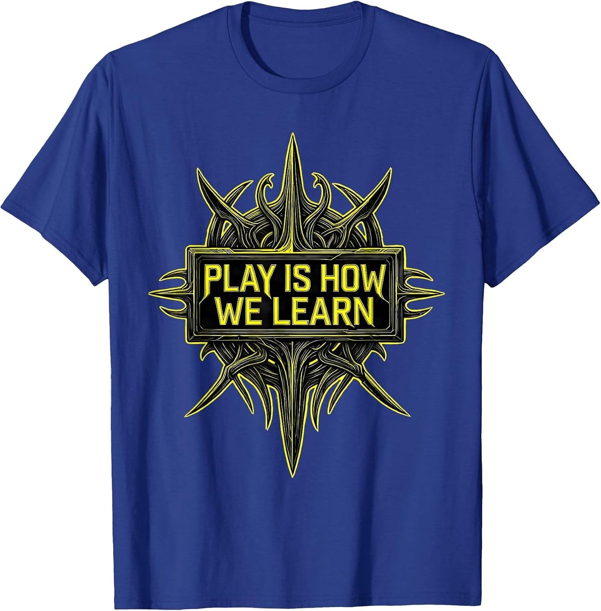Men's Play Is How We Learn Preschool Teacher Design T-Shirt - Royal Blue
