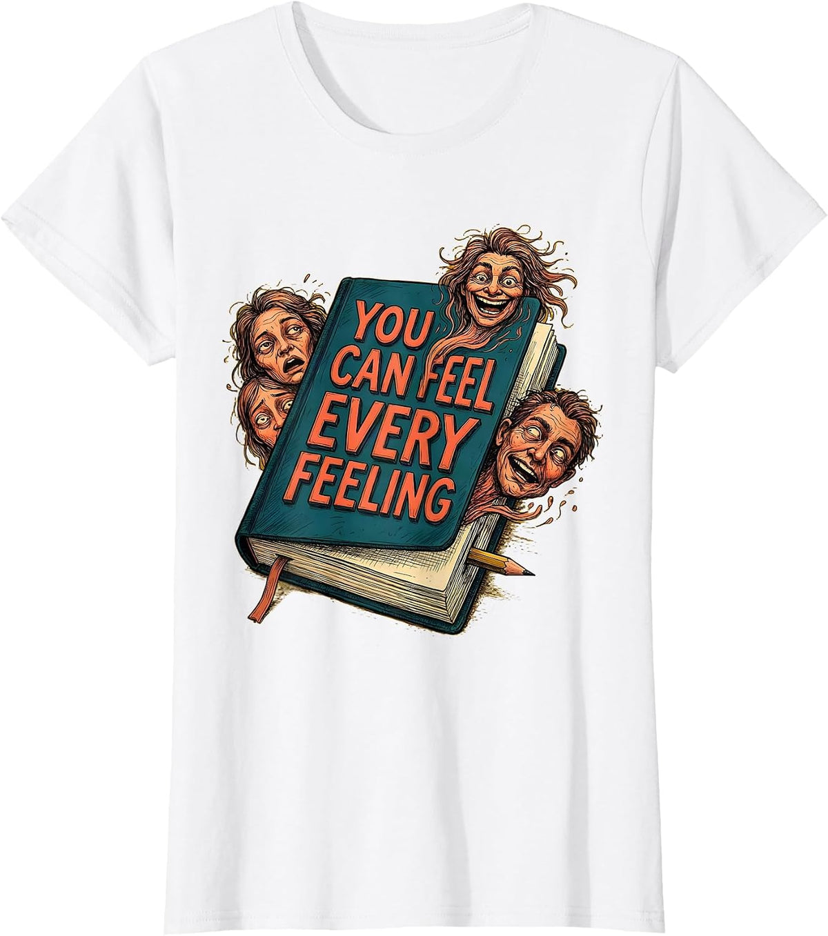You Can Feel Every Feeling Funny Mental Health Counselor T-Shirt - White