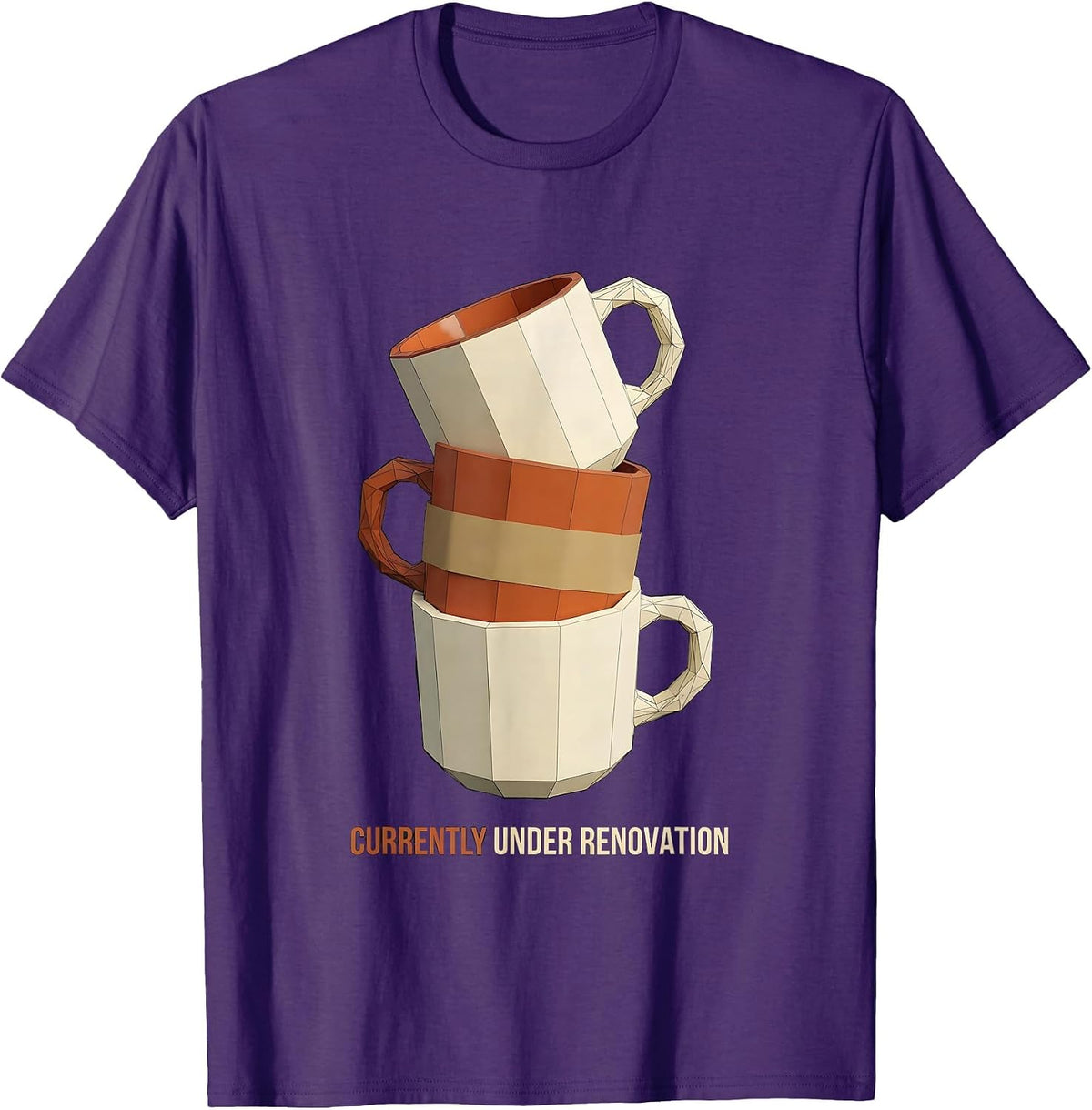 Currently Under Renovation Funny Mental Health Counselor T-Shirt - Purple
