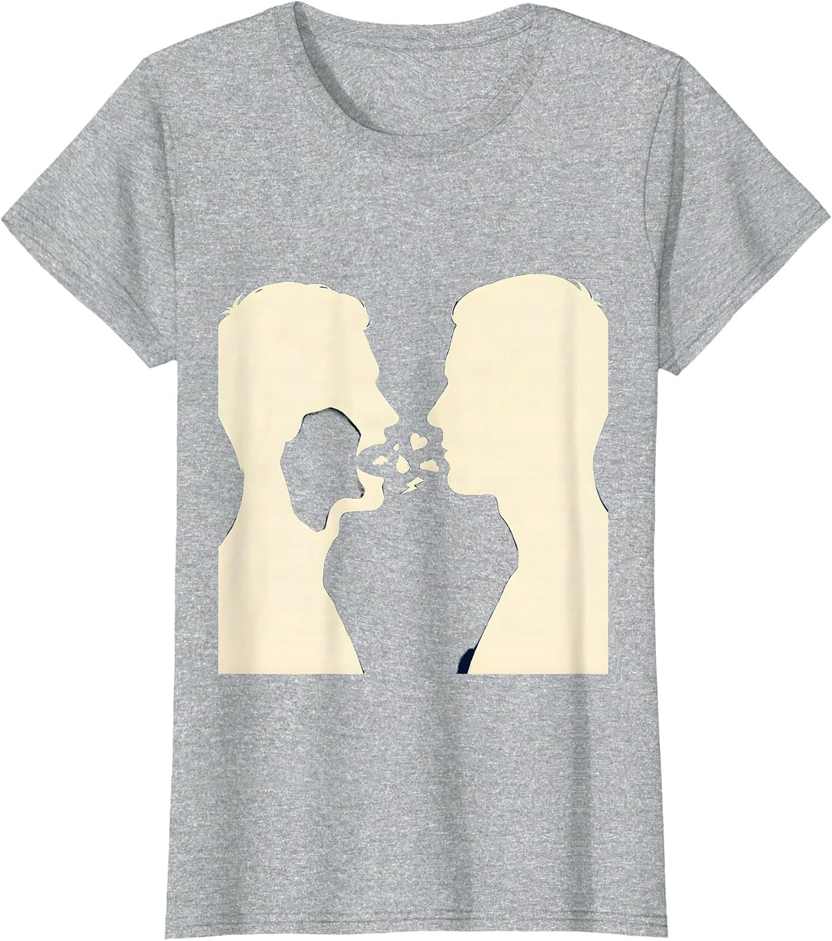 Women's Facing Emotions Mental Health Counselor Therapist Awareness T-Shirt - Heather Grey