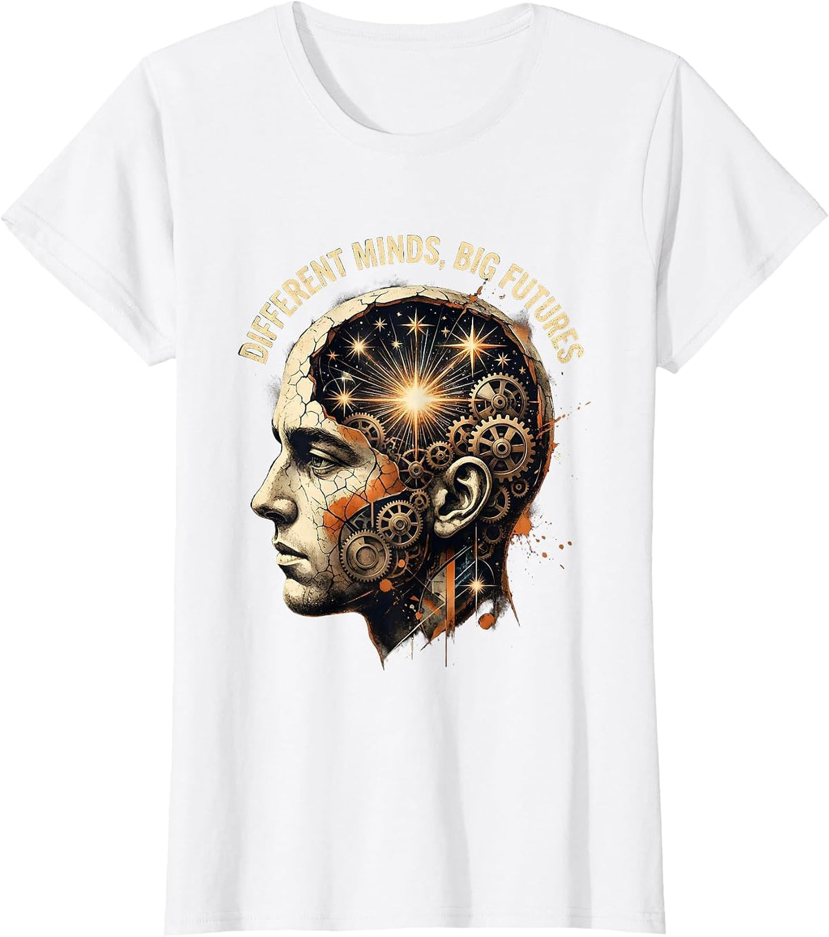 Different Minds Big Futures Special Education Design T-Shirt - White
