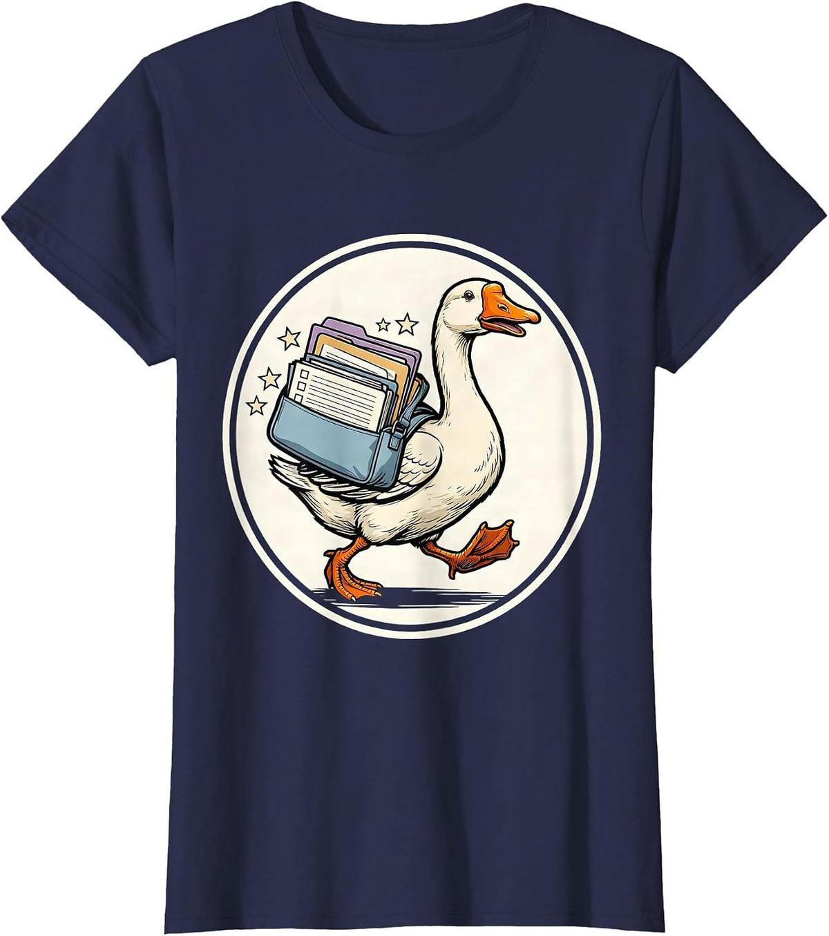 Women's Silly Goose SPED Teacher Support Humor T-Shirt - Navy Blue
