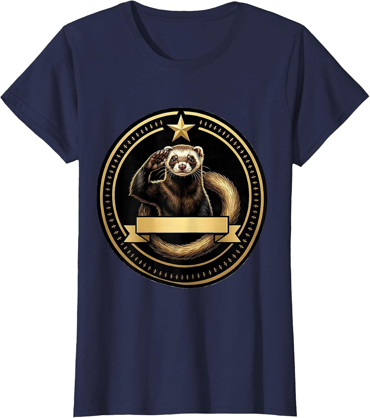 Women's Ferret Owner Seal Funny Pet Lover Gift T-Shirt - Navy Blue